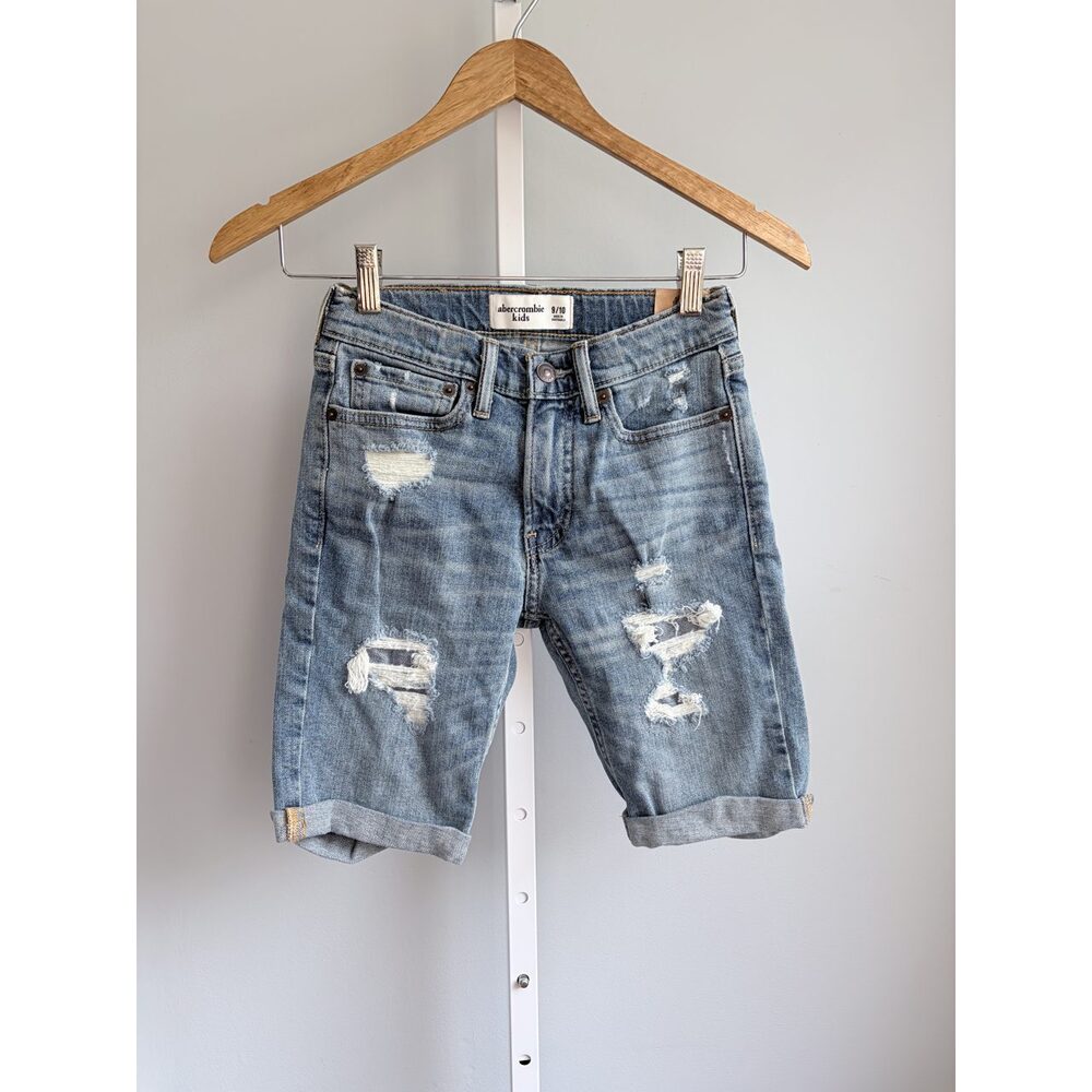 abercrombie kids Distressed Denim Bermuda Shorts Girls 9/10